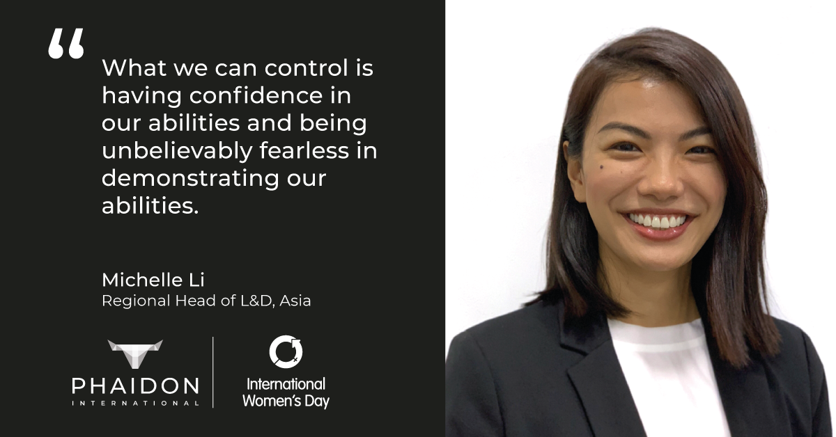 Michelle Li- What We Can Control is Having Confidence in Our Abilities Quote